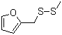 structure of CAS# 57500-00-2, Methyl furfuryl disulfide;Methyl furfuryl disulphide; Furfuryl methyl disulfide