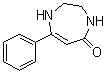 结构式 CAS# 57552-95-1, 7-苯基-2,3,4,5-四氢-1H-1,4-二氮杂卓-5-酮