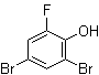 2,4-Dibromo-6-fluorophenol molecular structure (CAS 576-86-3)