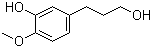 structure of CAS# 57627-75-5, 3-Hydroxy-4-methoxybenzenepropanol