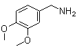 结构式 CAS# 5763-61-1, 3,4-二甲氧基苄胺; 藜芦基胺