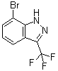 structure of CAS# 57631-12-6, 3-(Trifluoromethyl)-7-bromoindazole;7-Bromo-3-(trifluoromethyl)-1H-indazole