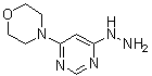 structure of CAS# 5767-36-2, 4-(6-Hydrazinyl-4-pyrimidinyl)morpholine;4-(6-Hydrazinopyrimidin-4-yl)morpholine