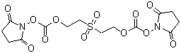 结构式 CAS# 57683-72-4, 二[2-(琥珀酰亚胺基氧羰基氧基)乙基]砜