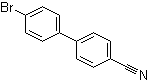 structure of CAS# 57774-35-3, 4-(4'-Bromophenyl)benzonitrile;4'-Bromo[1,1'-biphenyl]-4-carbonitrile; 4-Bromo-4'-cyanobiphenyl; 4'-Bromo-4-cyanobiphenyl
