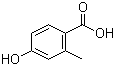 结构式 CAS# 578-39-2, 4-羟基-2-甲基苯甲酸