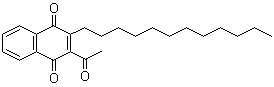 structure of CAS# 57960-19-7, Acequinocyl;3-Acetyloxy-2-dodecyl-1,4-naphthoquinone; AKD 2023; 3-Acetoxy-2-dodecyl-1,4-naphthoquinone; DPX 3792; Kanemite; Shuttle