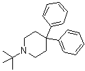 structure of CAS# 57982-78-2, Budipine;1-tert-Butyl-4,4-diphenylpiperidine