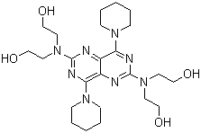 Dypyridamole molecular structure (CAS 58-32-2)