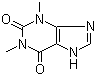 Theophylline molecular structure (CAS 58-55-9)