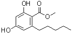 结构式 CAS# 58016-28-7, 2,4-二羟基-6-戊基苯甲酸甲酯