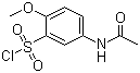 结构式 CAS# 5804-73-9, 5-乙酰氨基-2-甲氧基苯磺酰氯