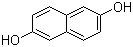 structure of CAS# 581-43-1, 2,6-Naphthalenediol ;2,6-Dihydroxynaphthalene; Naphthalene-2,6-diol