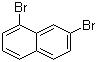 结构式 CAS# 58258-65-4, 1,7-二溴萘