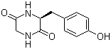 结构式 CAS# 5845-66-9, 环(甘氨酰-L-酪氨酰)