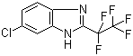 structure of CAS# 58457-67-3, 6-Chloro-2-(perfluoroethyl)benzimidazole;6-Chloro-2-(perfluoroethyl)-1H-benzo[d]imidazole