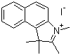 结构式 CAS# 58464-25-8, 1,1,2,3-四甲基-1H-苯并[e]吲哚鎓碘化物
