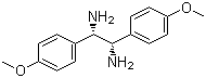 结构式 CAS# 58520-03-9, (1S,2S)-(-)-1,2-二(4-甲氧基苯基)-乙二胺