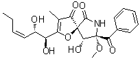 structure of CAS# 58523-30-1, Pseurotin A;NSC 348694; Pseurotin