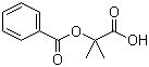 结构式 CAS# 58570-00-6, 2-(苯甲酰氧基)-2-甲基丙酸