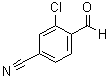 结构式 CAS# 58588-64-0, 3-氯-4-甲酰基苯甲腈