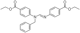 结构式 CAS# 586400-06-8, N,N'-双(4-乙氧甲酰基苯基)-N-苄基甲脒