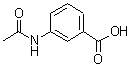 结构式 CAS# 587-48-4, 3-乙酰氨基苯甲酸