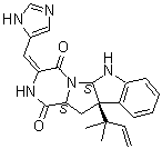 structure of CAS# 58735-64-1, Roquefortine C;(-)-Roquefortine C; NSC 292134; Roquefortin; Roquefortin