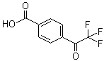 structure of CAS# 58808-59-6, 4-(2,2,2-Trifluoroacetyl)benzoic acid;p-(Trifluoroacetyl)benzoic acid