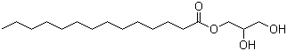 structure of CAS# 589-68-4, rac-Glycerol 1-myristate;1-Monotetradecanoyl-rac-glycerol; rac-1-Myristoylglycerol; Monomyristin; 1-Monomyristin