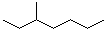 structure of CAS# 589-81-1, 3-Methylheptane;(±)-3-Methylheptane; 2-Ethylhexane; NSC 24845