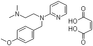 structure of CAS# 59-33-6, Mepyramine maleate