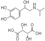 异丙肾上腺素酒石酸氢盐分子结构 (CAS 59-60-9)