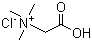structure of CAS# 590-46-5, Betaine hydrochloride;1-Carboxy-N,N,N-trimethylmethanaminium chloride