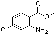 结构式 CAS# 5900-58-3, 2-氨基-4-氯苯甲酸甲酯