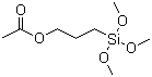 结构式 CAS# 59004-18-1, 3-(三甲氧基硅)丙基乙酸酯