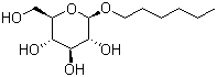 Hexyl beta-D-glucopyranoside molecular structure (CAS 59080-45-4)
