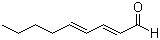 structure of CAS# 5910-87-2, trans,trans-2,4-Nonadienal;(E,E)-2,4-Nonadienal