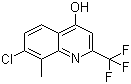 结构式 CAS# 59108-10-0, 7-氯-8-甲基-4-羟基-2-(三氟甲基)喹啉