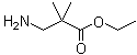 structure of CAS# 59193-77-0, 3-Amino-2,2-dimethylpropionic acid ethyl ester