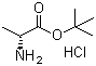 结构式 CAS# 59531-86-1, D-丙氨酸叔丁酯盐酸盐