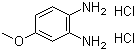 结构式 CAS# 59548-39-9, 4-甲氧基邻苯二胺二盐酸盐; 3,4-二氨基苯甲醚盐酸盐
