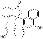 structure of CAS# 596-01-0, alpha-Naphtholphthalein;3,3-Bis(4-hydroxy-1-naphthyl)phthalide