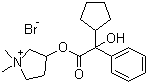 结构式 CAS# 596-51-0, 甘罗溴铵