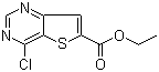 结构式 CAS# 596794-87-5, 4-氯噻吩并[3,2-d]嘧啶-6-羧酸乙酯
