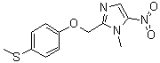 structure of CAS# 59729-37-2, Fexinidazole;1-Methyl-2-[[4-(methylthio)phenoxy]methyl]-5-nitro-1H-imidazole; HOE 239