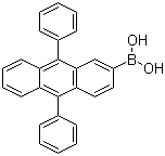 结构式 CAS# 597553-98-5, B-(9,10-二苯基-2-蒽)硼酸