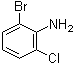 structure of CAS# 59772-49-5, 2-Bromo-6-chloroaniline;2-Bromo-6-chlorobenzenamine