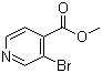 structure of CAS# 59786-31-1, Methyl 3-bromoisonicotinate;3-Bromoisonicotinic acid methyl ester; 3-Bromopyridine-4-carboxylic acid methyl ester; Methyl 3-bromopyridine-4-carboxylate