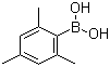 structure of CAS# 5980-97-2, 2,4,6-Trimethylphenylboronic acid;2,4,6-Trimethylbenzeneboronic acid; Mesitylboronic acid